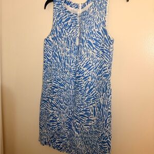 Island Company Blue and White Patterned Dress